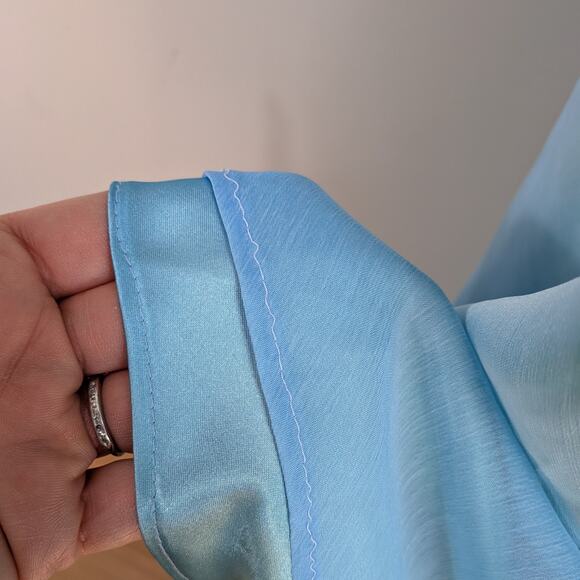 Vintage Cache Prom Dress Maxi Gown 6 Blue Green Y2K Fairy Mermaid Ombre Halter - Picture 10 of 13